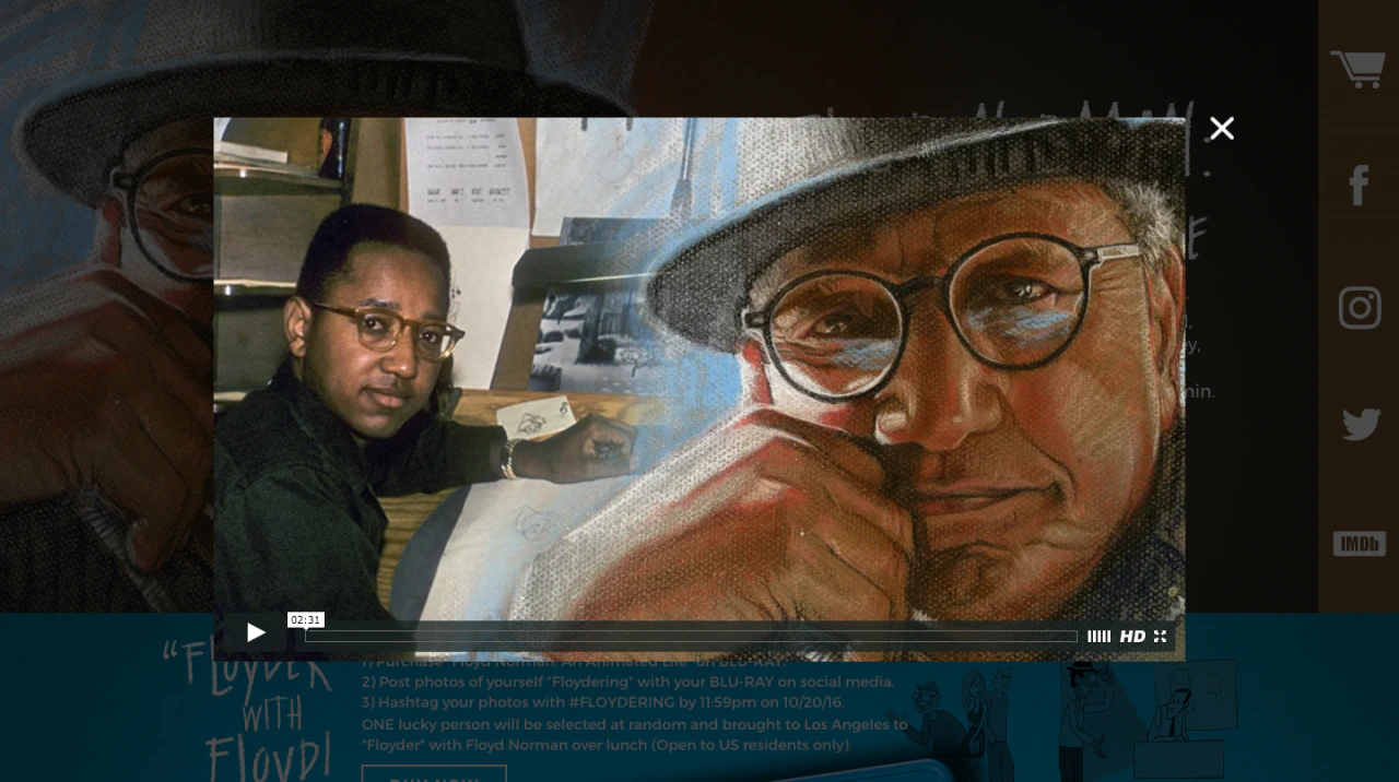 Floyd Norman documentary trailer and video page