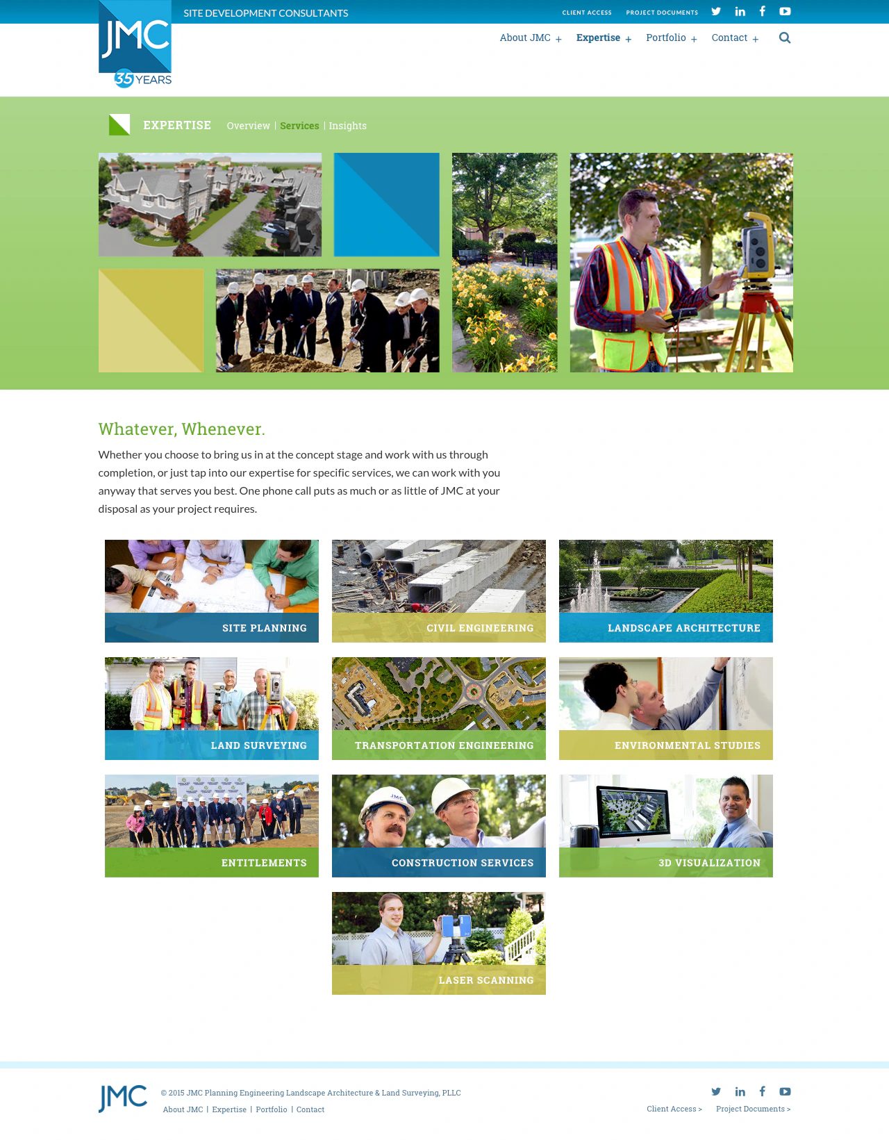 JMC services page for planning and engineering expertise